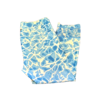 Victoria Sport Blue Water Pattern Leggings Size Large